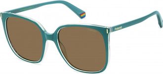 Polaroid Womens PLD-6218-S-1ED PLD 6218 S 56 1ED Sunglasses - Green - One Size