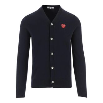 Comme Des Gar&ccedil;ons Cardigans, male, Blue, L, Wool Cardigan