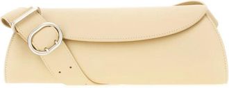 Jil Sander Small Cannolo Leren Crossbodytas - Heren - Schoudertassen - Beige - ONE Size - Leer - Tassen