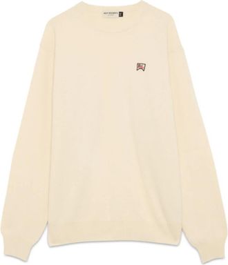 Roy Rogers Maglia girocollo - Heren - Ronde hals truien - Beige - S - Truien & Vesten