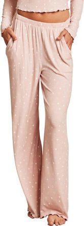 Barefoot Dreams Ultra Soft Rib Lettuce Hem Wide Leg Pant