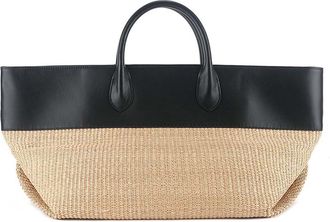 Generic Woven Raffia Large Purse Vegan Leather Top-Handle Modern Hobo Boho Bohemian Western for Beach Holiday