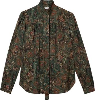 Brooks Brothers Paisley Blouse - Dames - Blouses - Veelkleurig - L - Overhemden
