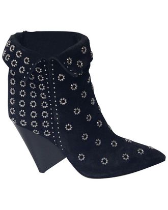 Isabel Marant Womens Suede Lakky 90 Eyelet Boot (Authentic Pre-Loved)