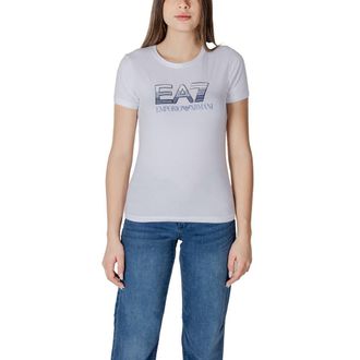 Emporio Armani EA7 Emporio Armani Witte Katoenen T-shirt
