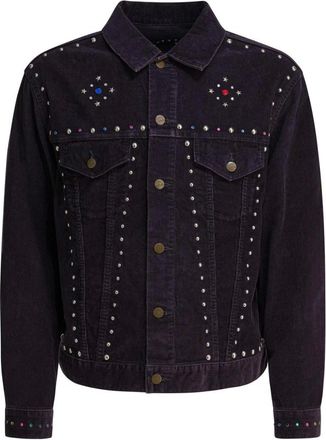Needles Chaqueta Vaquera Tachonada - Jackets - Hombre - P&uacute;rpura - XL