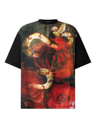 Roberto Cavalli T-shirt con grafica - Nero