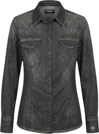 Dondup Camicia - Blouses & Shirts - Mujer - Negro - M