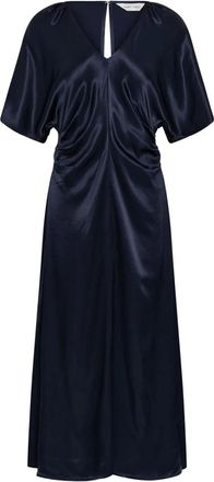 Part Two Midi Jurk - Dames - Jurken - Blauw - Maat: 2XL