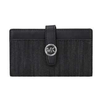 Michael Kors Wallets & Cardholders, female, Black, Size: ONE SIZE Luxury Fabric Wallet with Sleek Design