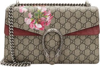 Gucci Gg Supreme Blooms Dionysus Medium Shoulder Bag (Authentic Pre-Loved)