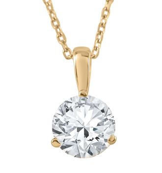 Pompeii3 5/8 ct Solitaire Lab Grown Diamond Pendant available in 14K and Platinum