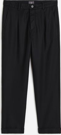 H&M Elegante Twillhose in Regular Fit - Schwarz