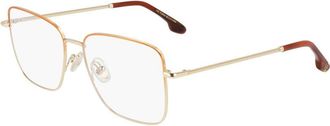 Victoria Beckham Brown Metal Glasses Womens (Frames)