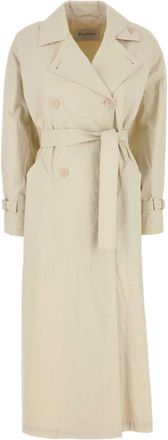 Max Mara Beige Double-Breasted Trench Coat