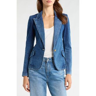 L'agence Baldwin Denim Blazer in Belvedere at Nordstrom Rack, Size X-Small