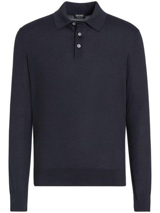Ermenegildo Zegna Polo a maniche lunghe - Blu