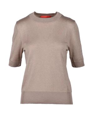 Wild Cashmere Silk and Cashmere Knit Top - Taupe