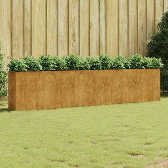 Berkfield Home Garden Raised Bed 360x40x80 cm Corten Steel in Brown | Size: 360 x 40 x 80 cm