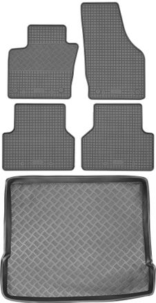 OEM Juego De Alfombrillas De Goma Para Coche Y Maletero Para Audi Q3 Y F3 Suv (2011-2018)