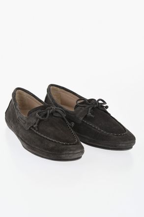Le Monde Beryl Mocassini Deck in Suede a Tinta Unita Le Monde B&eacute;ryl