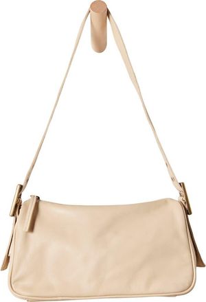 Free People Army Candy Leather Baguette Bag in Sand Dollar at Nordstrom