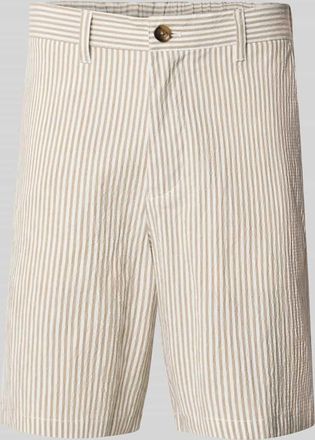 Selected Regular Fit Bermudas aus Baumwoll-Mix Modell KARL in Sand, Gr&ouml;&szlig;e XXL