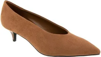 BCBGeneration Pacsin Pointed Toe Kitten Heel Pump in Tan at Nordstrom, Size 6.5