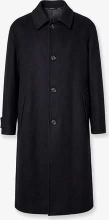 Giorgio Armani Cappotto monopetto in panno doppio di lana e cashmere - GIORGIO ARMANI - gender_Man