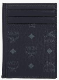 MCM N/S Card Case in Visetos Original in Black at Nordstrom