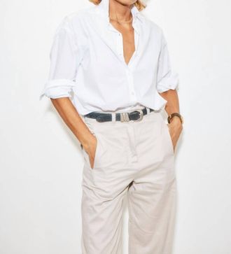 A Shirt Thing Womens Phoebe Blouse In White