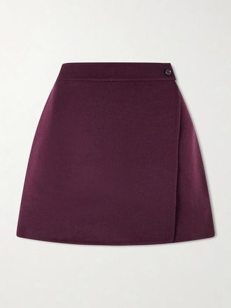 Leset Minigonna A Portafoglio In Misto Lana E Cashmere Noah - Bordeaux