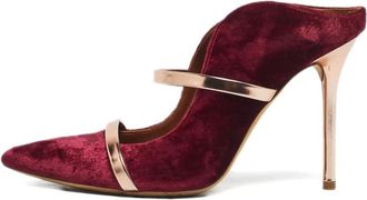 Malone Souliers Pumps in velluto - Rosso