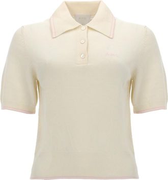 A.P.C. Beige Solid Shirt Collar Polo