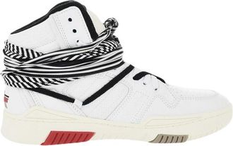 Saint Laurent White High-Top Sneakers