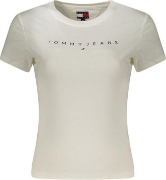 Tommy Hilfiger Witte Katoenen Dames T-Shirt