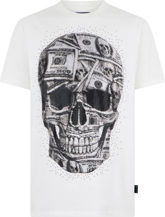 Philipp Plein T-Shirt Met Ronde Hals En Korte Mouwen Skull