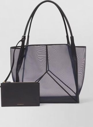 Victoria Beckham signature tote bag mesh dual handles