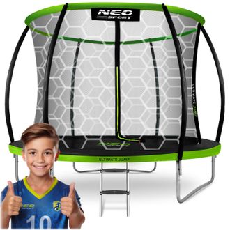 OEM Trampol&iacute;n De Jard&iacute;n Perfilado De 312 Cm Con Red Interna Neo-sport