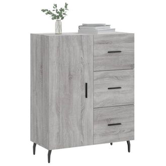 Berkfield Home Sideboard Grey Sonoma 69.5x34x90 cm Engineered Wood