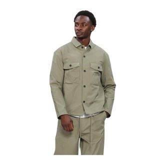 Anerkjendt Akotto Katoenen Overshirt - Heren - Casual Overhemden - Groen - S - Katoen - Overhemden
