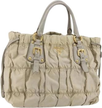 Prada Pre-owned Handbags, female, Beige, Size: ONE SIZE Pre-owned Vintage Hand Bag