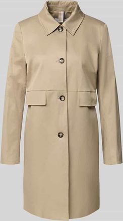Cinque Regular Fit Mantel mit Umlegekragen Modell Mina in Beige, Gr&ouml;&szlig;e 34