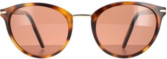 Serengeti Eyewear Round Womens Shiny Havana Mineral Polarized Drivers Brown Elyna - One Size
