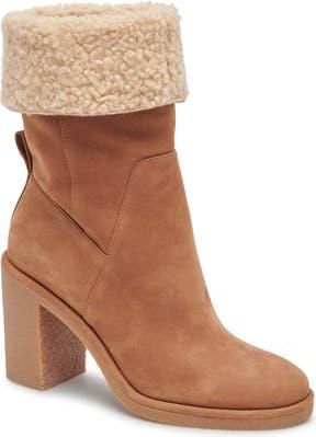 Dolce Vita Caddie Faux Shearling Lined Plush Boot in Praline at Nordstrom Rack, Size 8.5