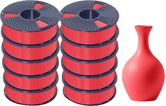 OEM Filamento 3d, Alta Fluidez, Ecol&oacute;gico, Plamt - Rojo Cereza