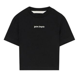 Palm Angels Black Logo Crew Neck T-Shirt