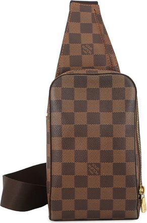 Louis Vuitton Brown Damier Canvas Ebene Damier Canvas Pouch Shoulder Bag Sling Bag (Pre-Owned)