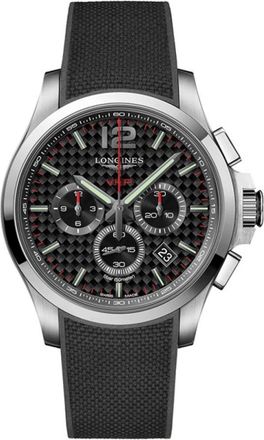 Longines Conquest V.h.p. 44mm Quartz Horloge - Dames - Horloges - Zwart - ONE Size - Accessoires