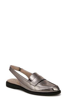 Naturalizer Yeah Slingback Flat in Pewter Faux Leather at Nordstrom Rack, Size 5.5